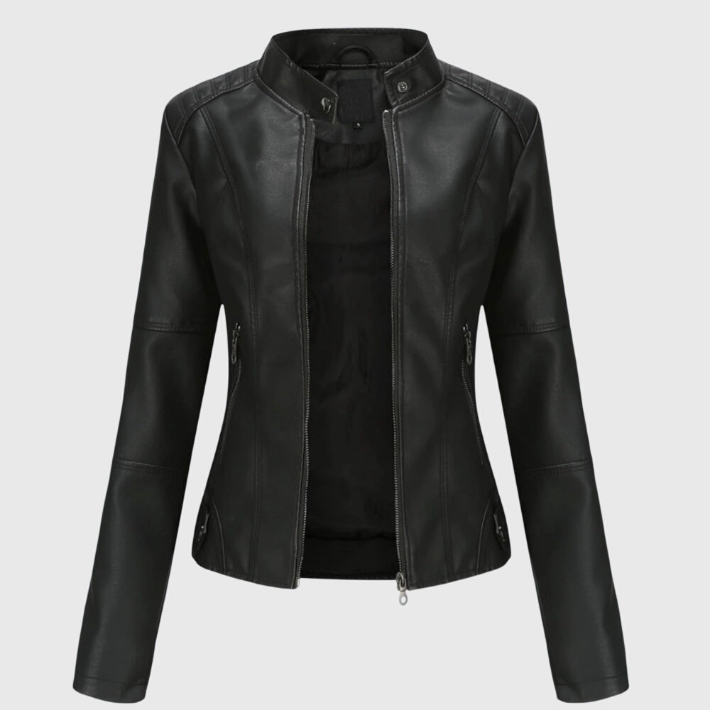 Giorgina™ - Giacca in Pelle Elegante per Donne