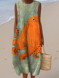 Tess™ Abito Midi Oceanic