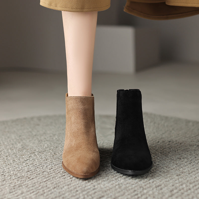 Fausta | Stivali Dritti in Vera Pelle