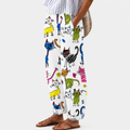 Pantaloni Comodi Gatti Felici