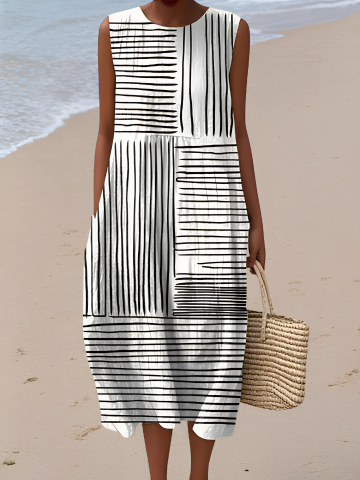 Rina™ Abito Midi Stampato