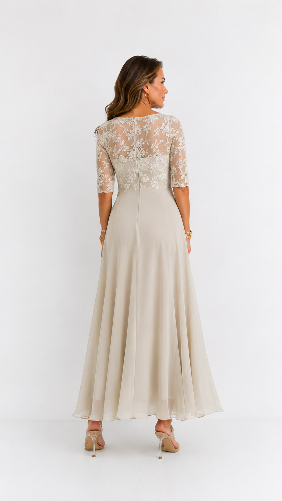 Rhonda | Elegante Abito in Pizzo