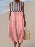 Abito Midi Pastello a Righe Lily™