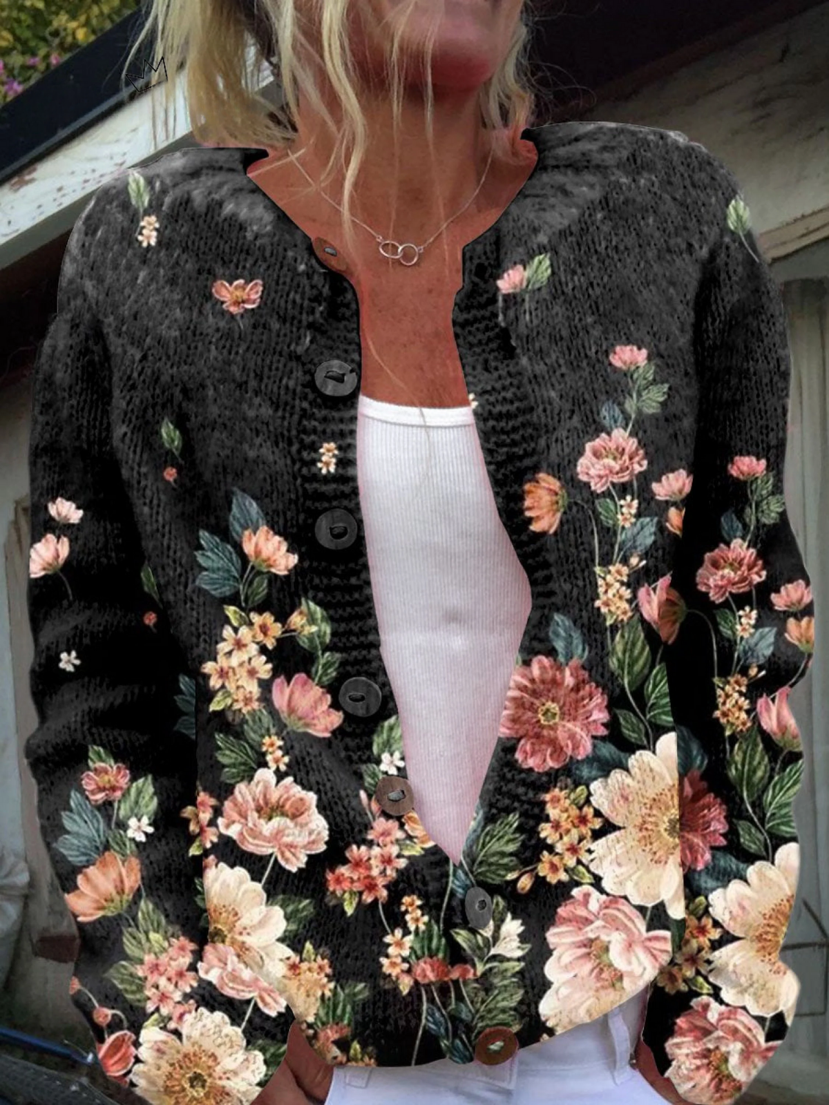 Kivara | Cardigan Floreale