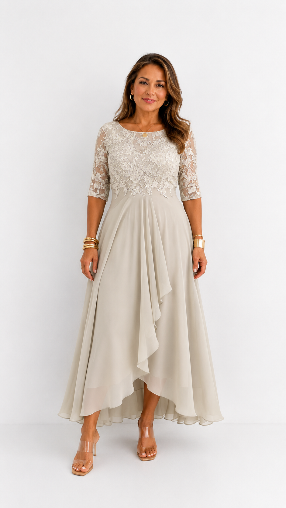 Rhonda | Elegante Abito in Pizzo