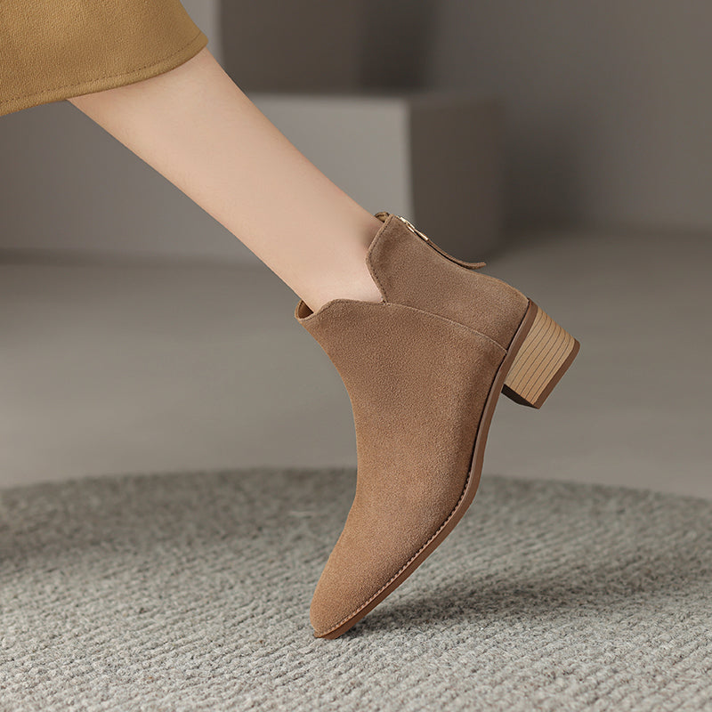 Fausta | Stivali Dritti in Vera Pelle
