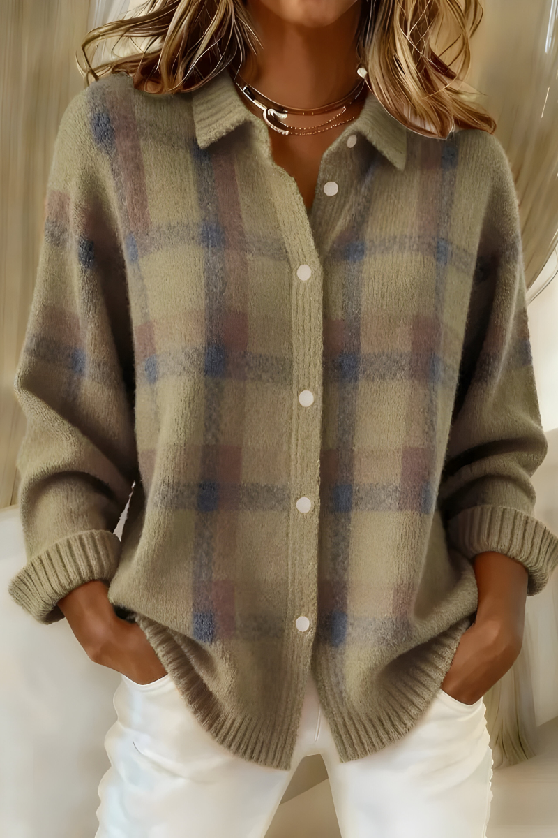 Camille™ | Cardigan a Quadri