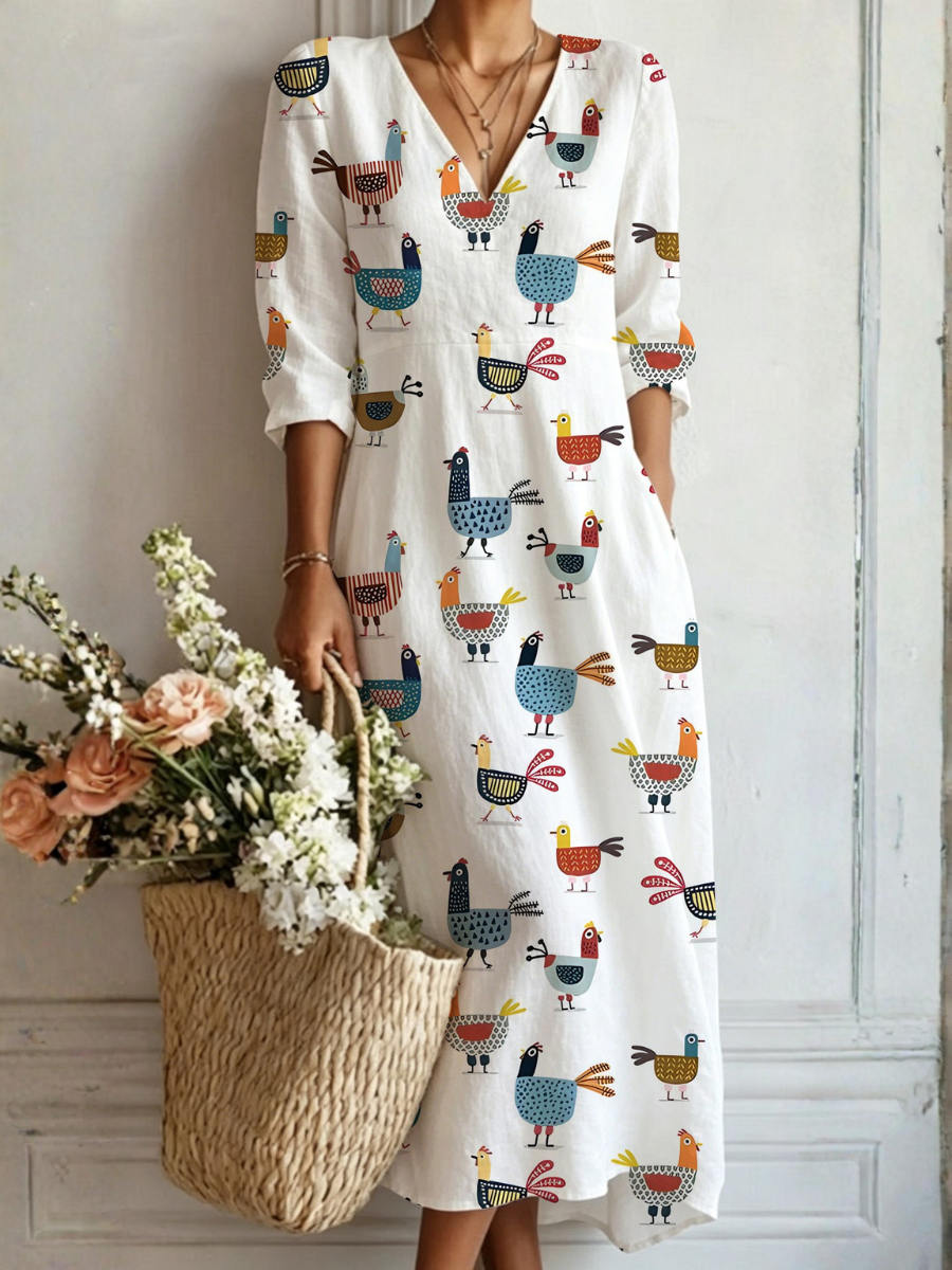 Abito maxi bohemien Evi