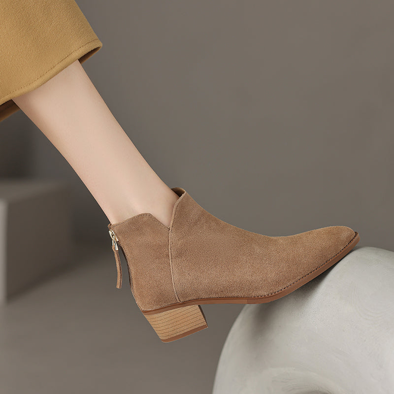 Fausta | Stivali Dritti in Vera Pelle