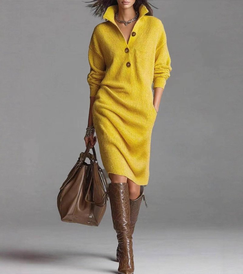 Damaris | Abito in Maglia Caldo, Elegante e Comodo