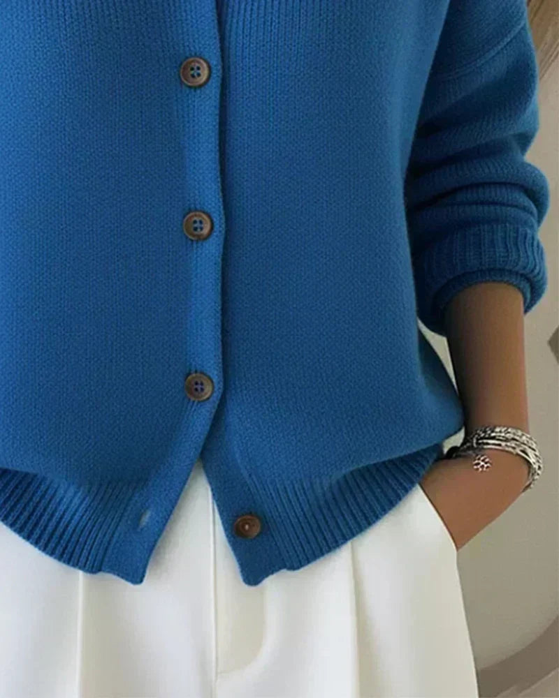 Claire™ | Cardigan con colletto a bottoni