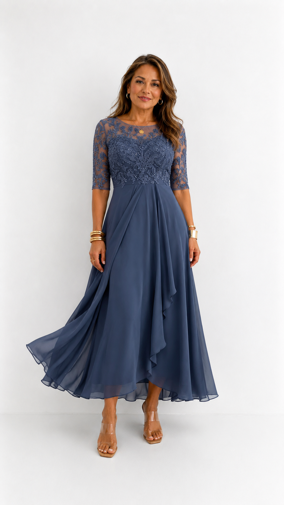 Rhonda | Elegante Abito in Pizzo