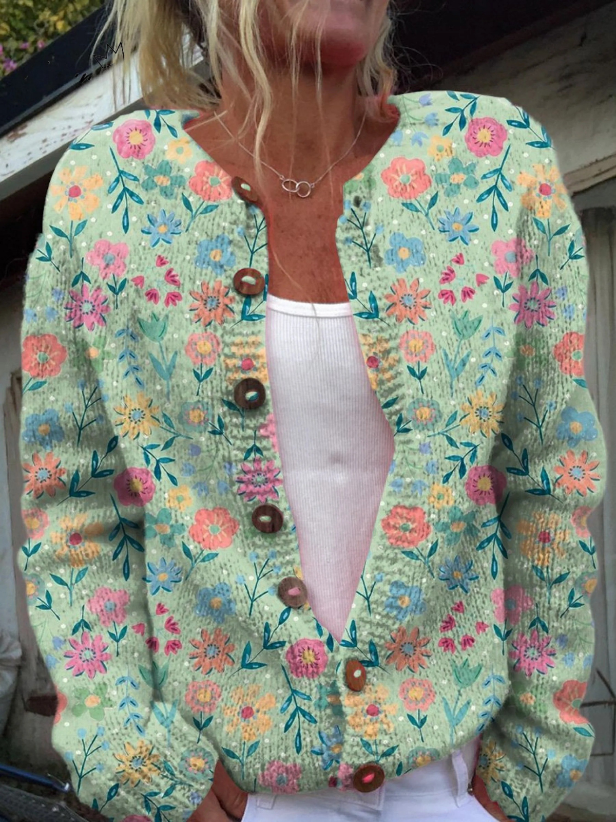 Foxfield | Cardigan Floreale