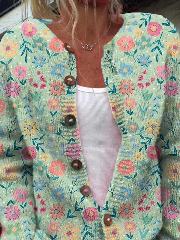 Foxfield | Cardigan Floreale