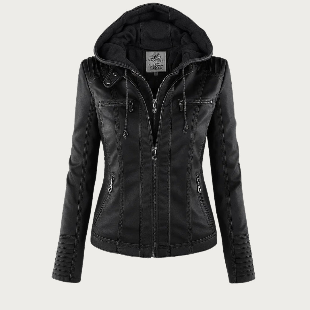 Monica | Giacca Biker Effetto Pelle