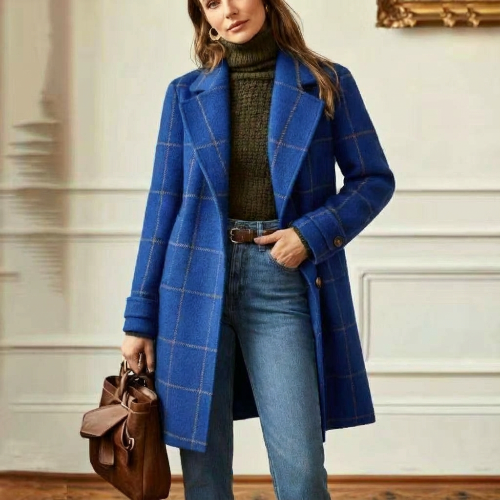 Oxford | Cappotto a Quadri Effetto Lana