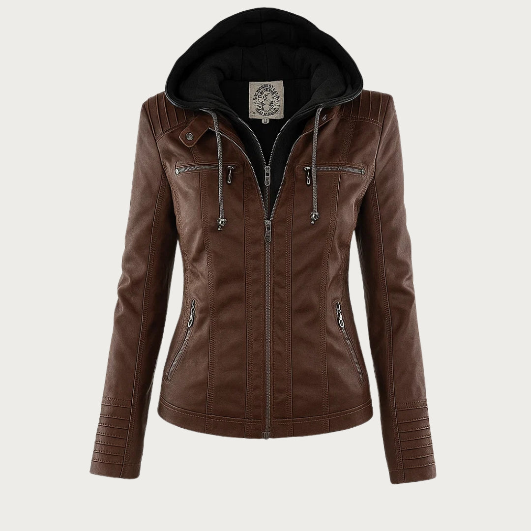 Monica | Giacca Biker Effetto Pelle