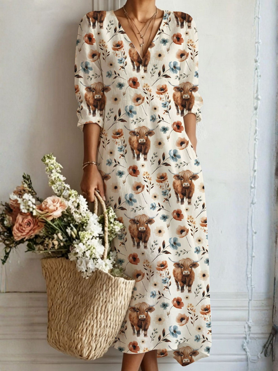Abito maxi bohémien Milou