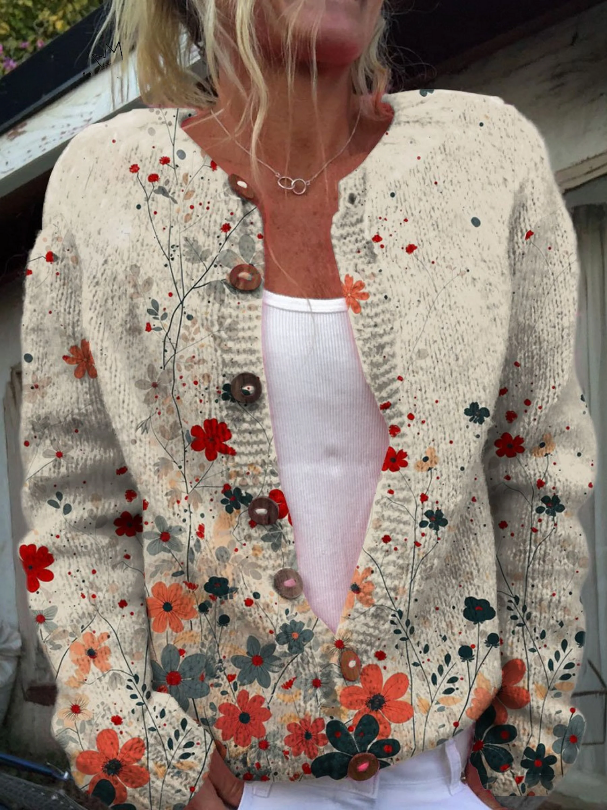 Sabrina | Cardigan Floreale