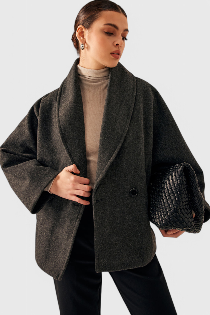 Penelope | Cappotto Oversize con Collo a Scialle