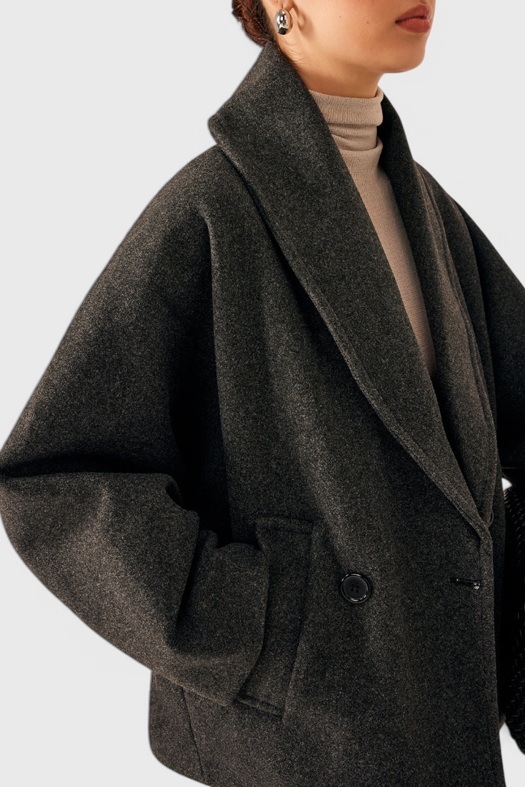 Penelope | Cappotto Oversize con Collo a Scialle