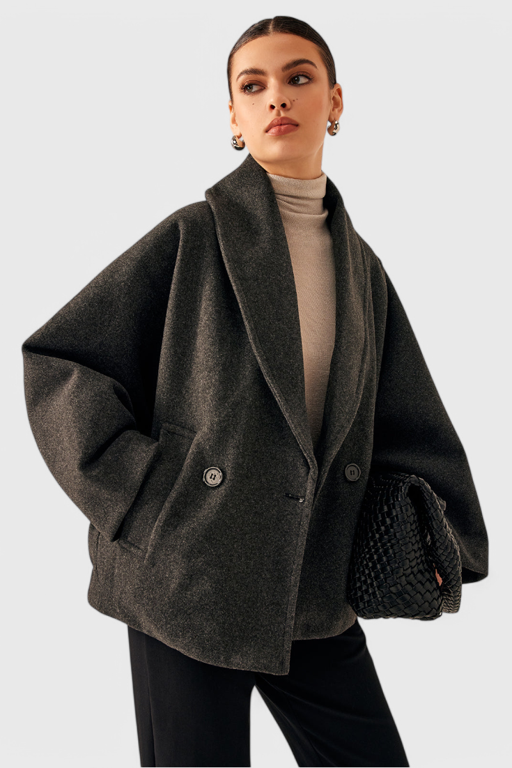 Penelope | Cappotto Oversize con Collo a Scialle