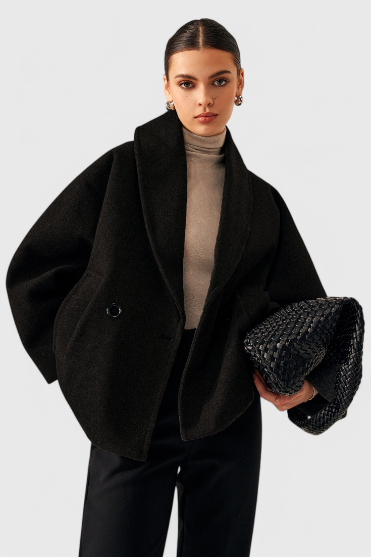 Penelope | Cappotto Oversize con Collo a Scialle