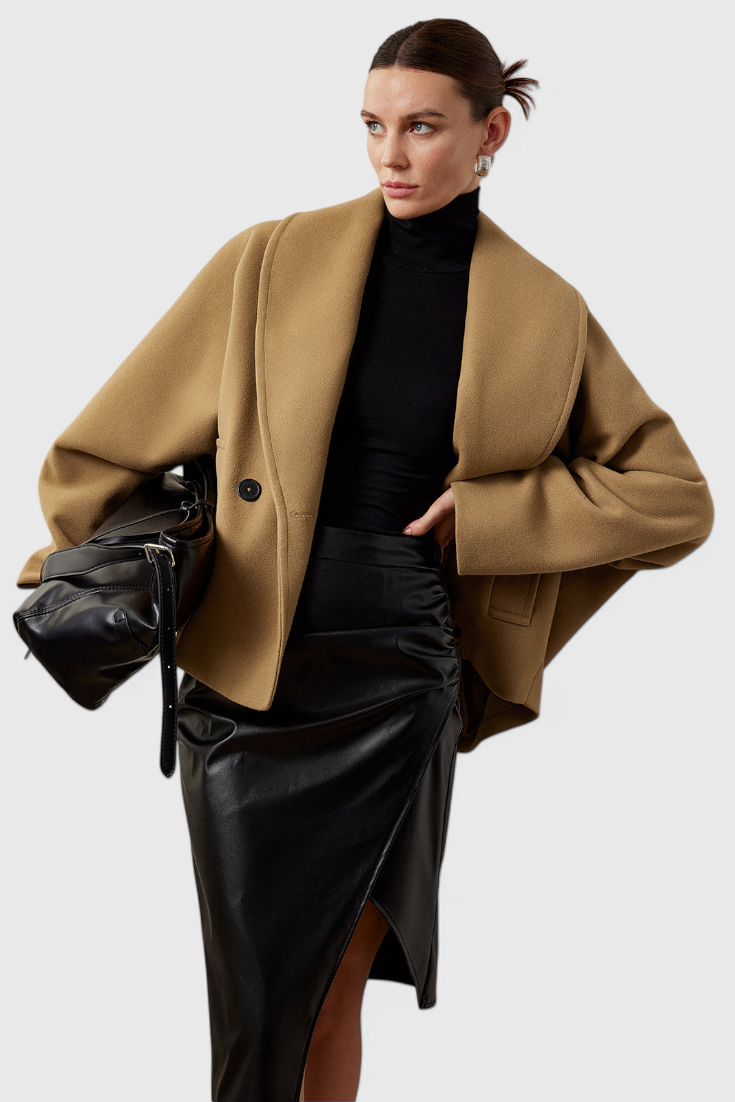 Penelope | Cappotto Oversize con Collo a Scialle