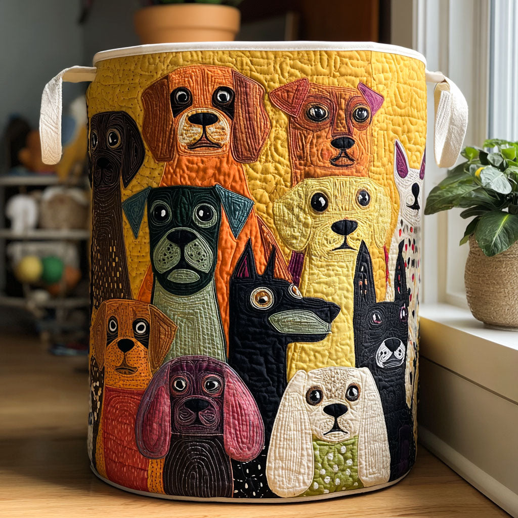 Tanti Cani | Cesto Portaoggetti Trapuntato