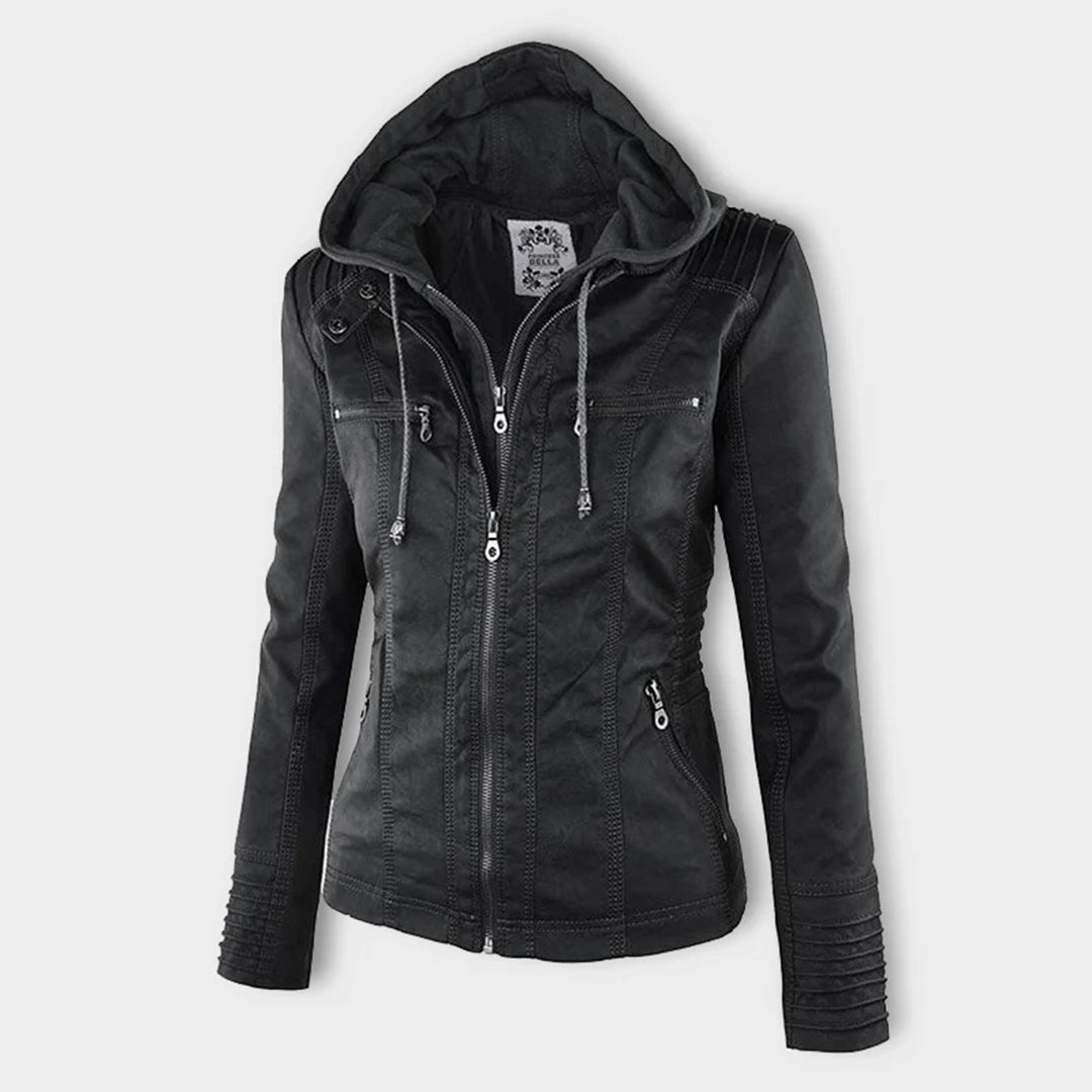 Monica | Giacca Biker Effetto Pelle