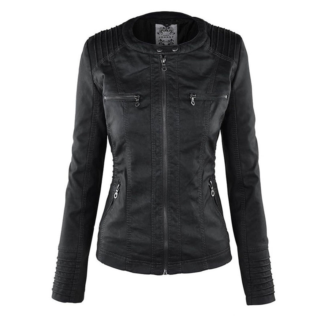 Monica | Giacca Biker Effetto Pelle
