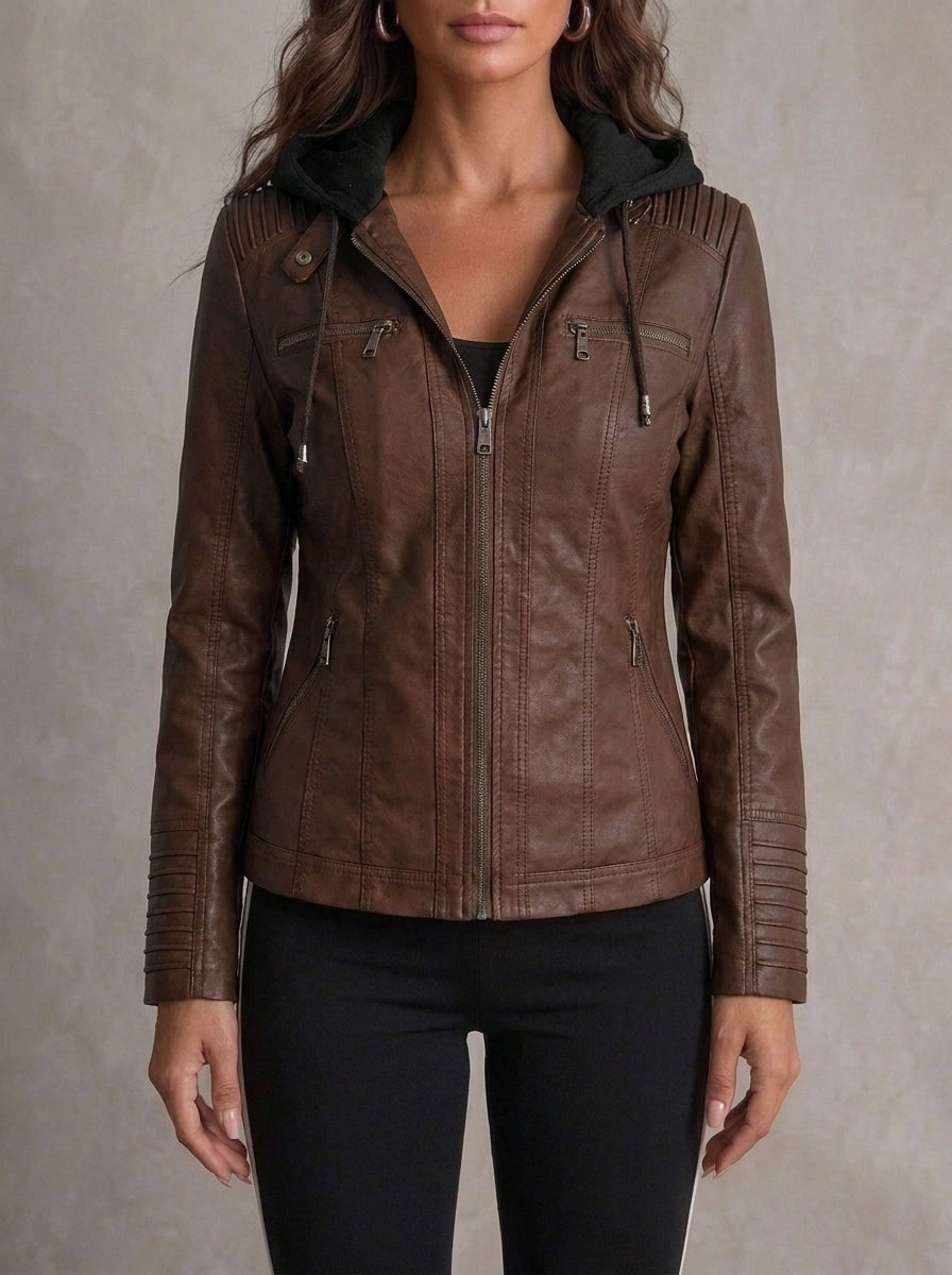 Margherita | Giacca in Pelle Resistente ed Elegante