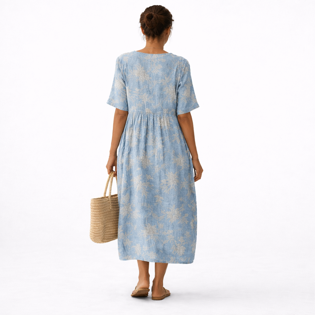 Abito elegante Alma con stampa laguna