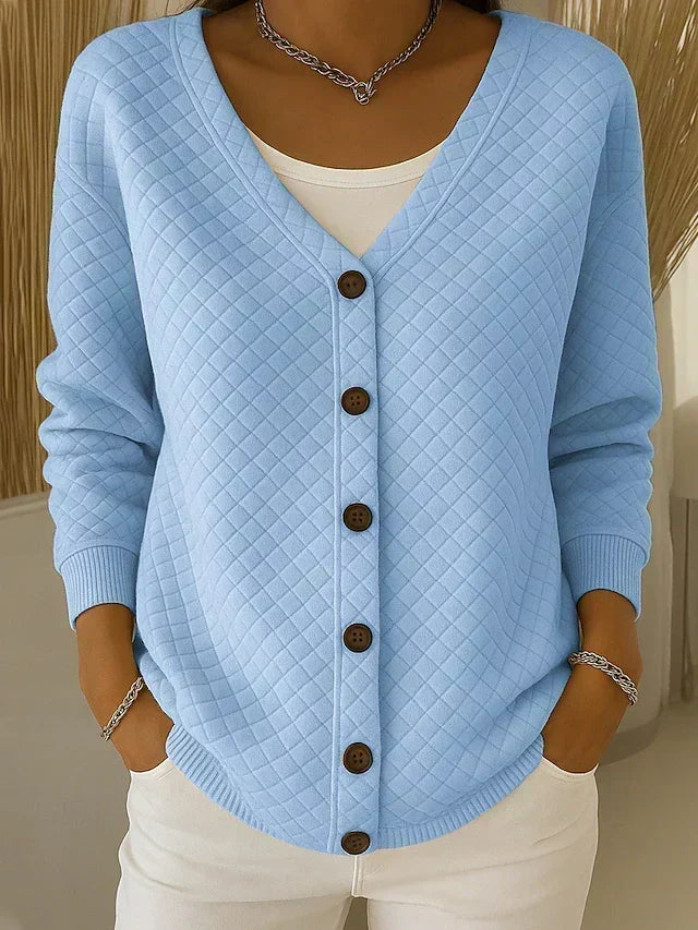 Laverne™ | Cardigan Trapuntato con Bottoni