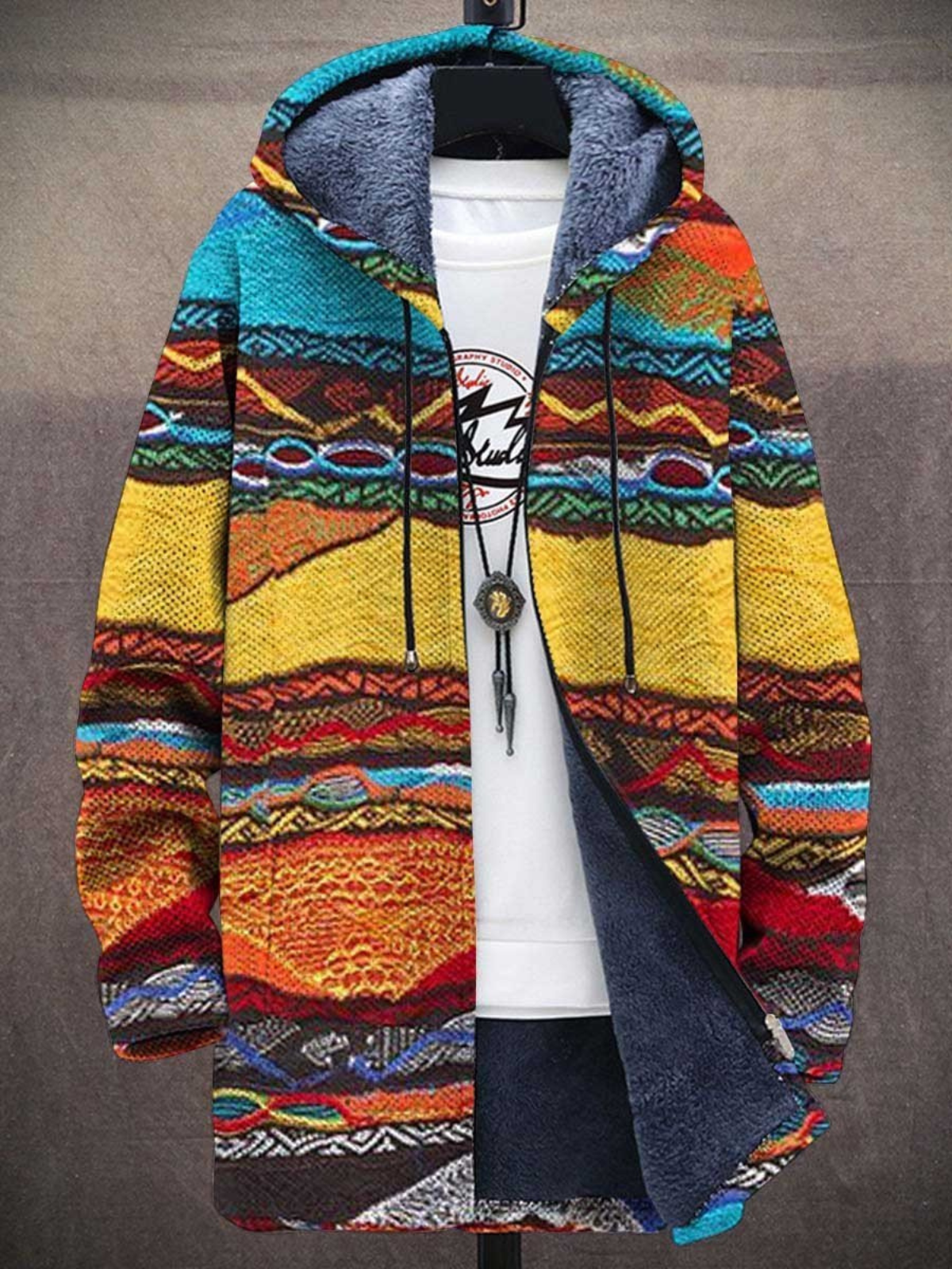 Jindalee™ | Cardigan Lussuoso dall'Ispirazione Artistica