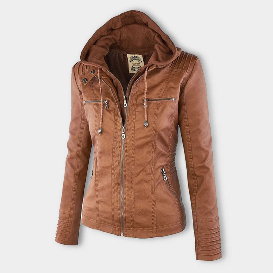 Monica | Giacca Biker Effetto Pelle