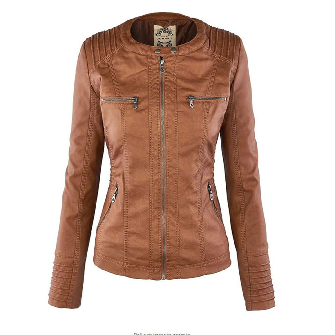 Monica | Giacca Biker Effetto Pelle