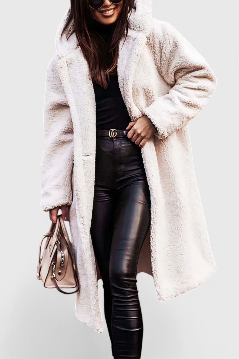 Brielle | Cappotto Longline Rilassato con Cappuccio