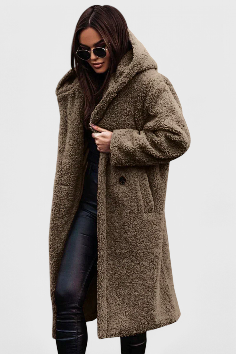 Brielle | Cappotto Longline Rilassato con Cappuccio