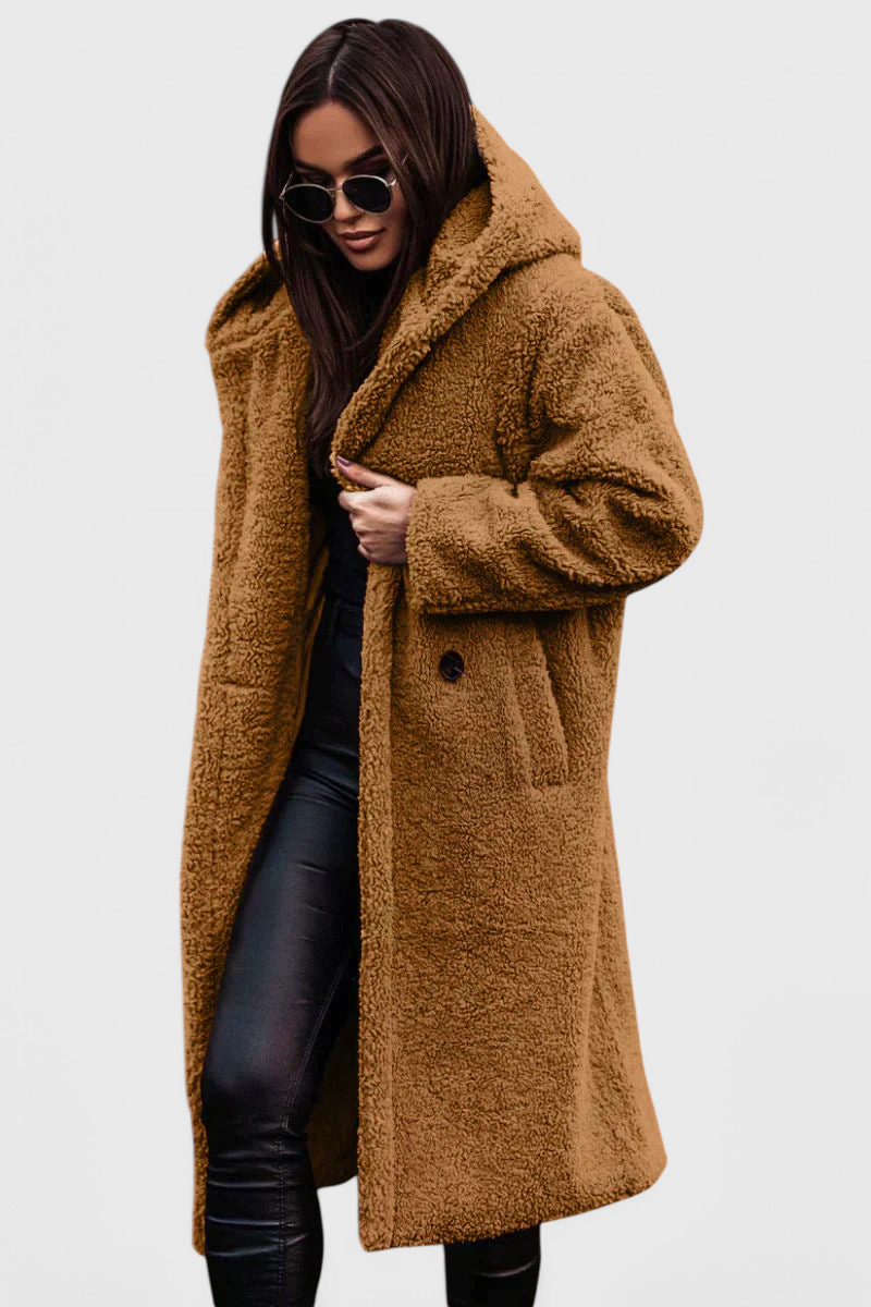 Brielle | Cappotto Longline Rilassato con Cappuccio