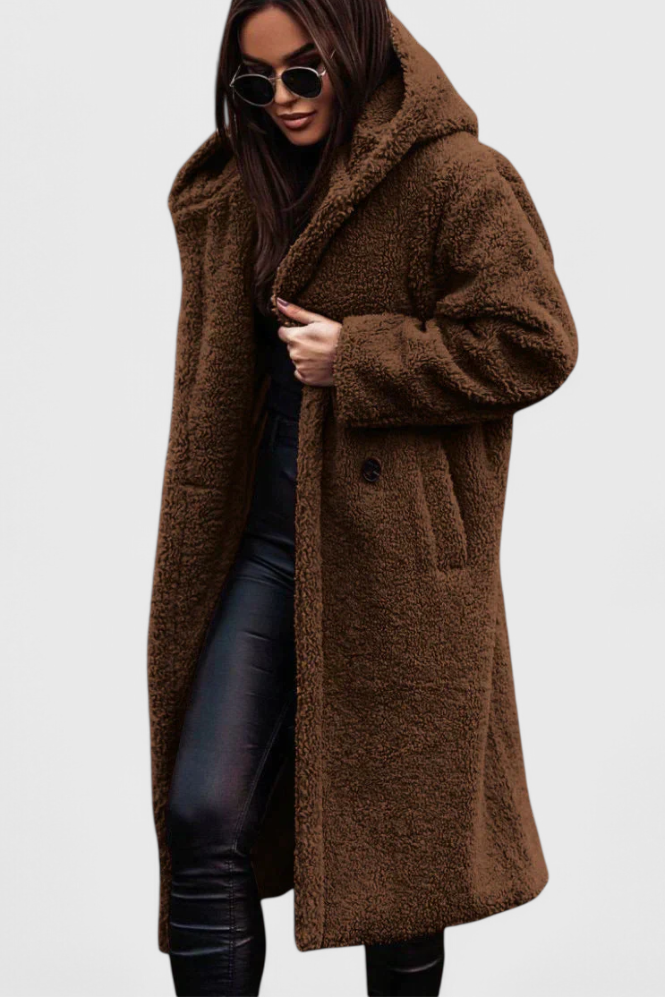 Brielle | Cappotto Longline Rilassato con Cappuccio