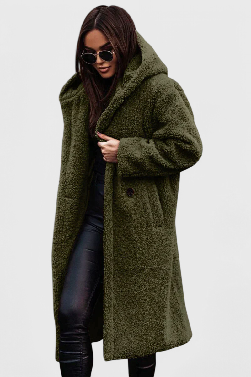 Brielle | Cappotto Longline Rilassato con Cappuccio