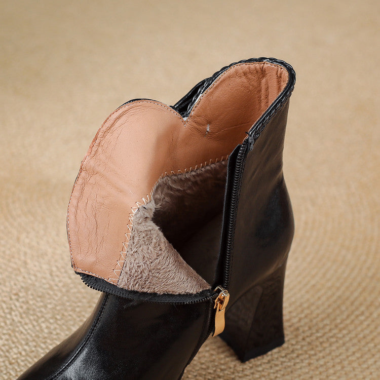 Cinzia | Stivali Dritti in Vera Pelle