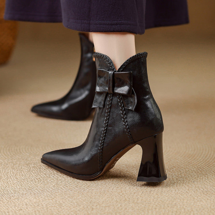 Cinzia | Stivali Dritti in Vera Pelle