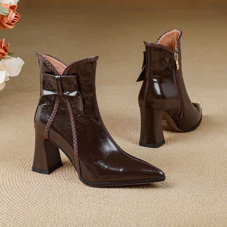Cinzia | Stivali Dritti in Vera Pelle