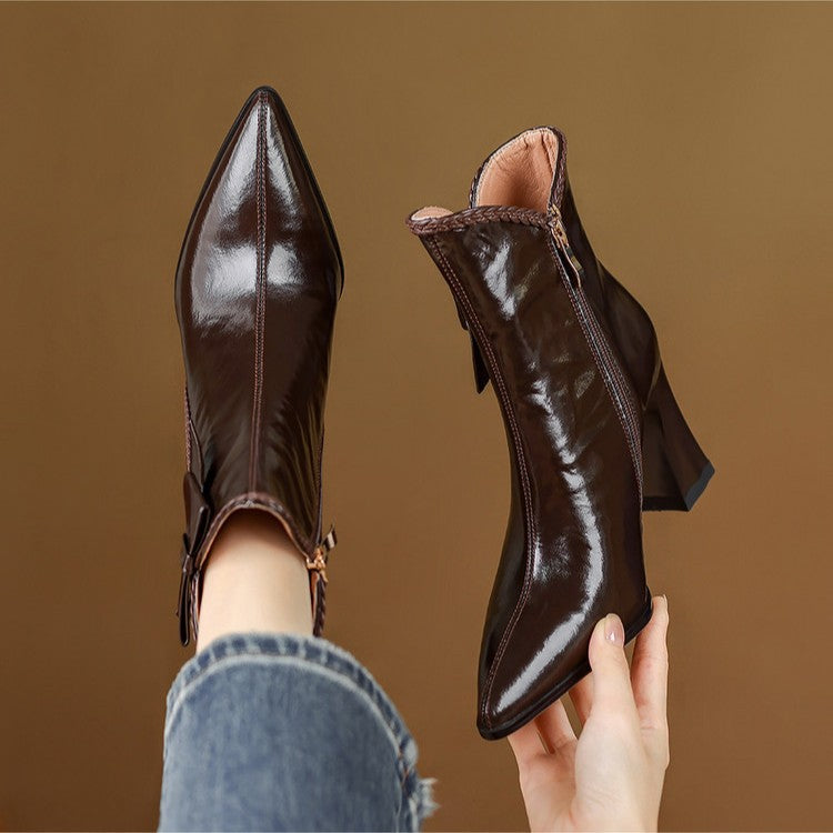 Cinzia | Stivali Dritti in Vera Pelle