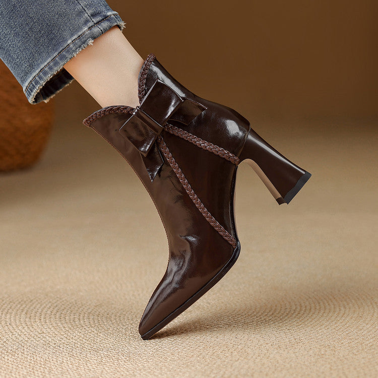 Cinzia | Stivali Dritti in Vera Pelle