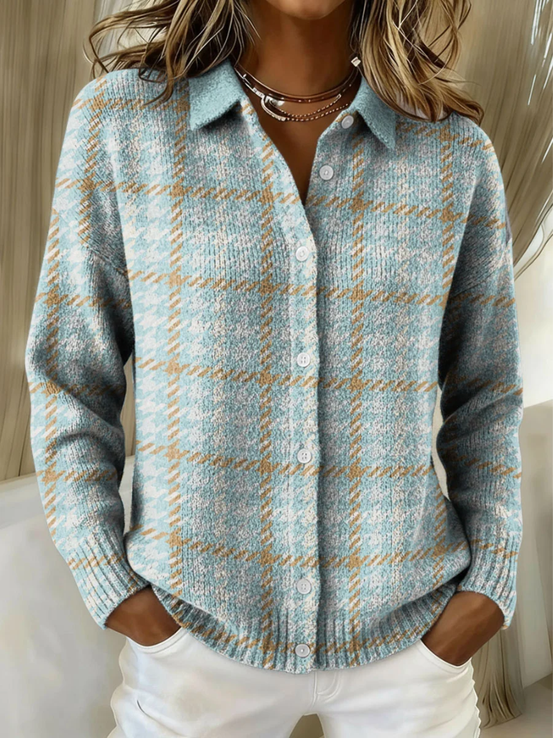 Clara | Cardigan a Quadri