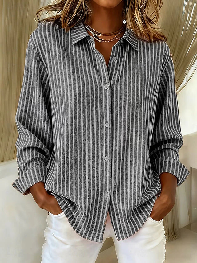 Jacqueline™ | Camicia a Righe Button Down
