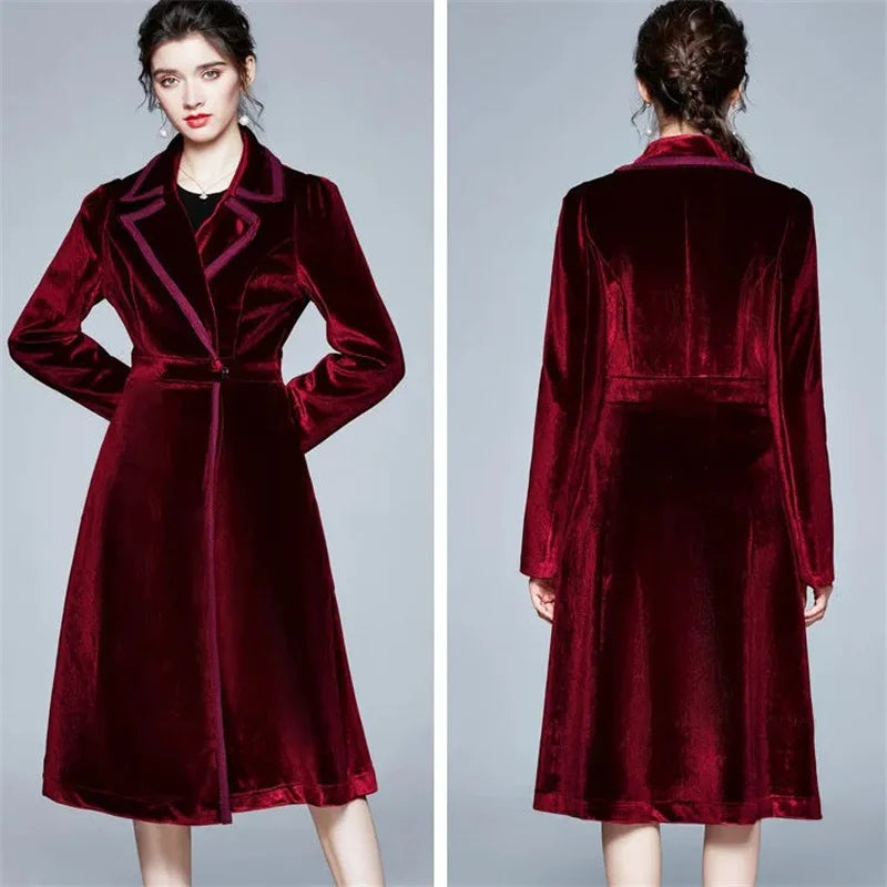 Seraphina | Cappotto Lungo in Velluto